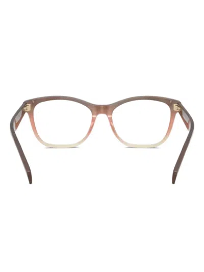 Michael Kors Oval-frame Glasses In Brown