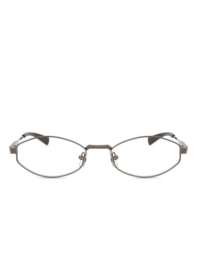 Michael Kors Oval-frame Sunglasses In Brown