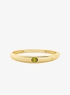 Michael Kors Oval Stone Bangle In Gold