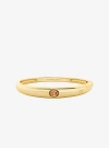 Michael Kors Oval Stone Bangle In Gold