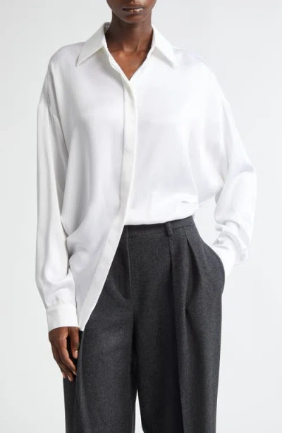 Michael Kors Oversize Button-up Shirt In White