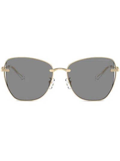 Michael Kors Oversize-frame Sunglasses In Gold