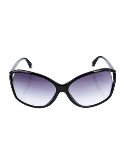 Pre-owned Michael Kors Oversize Gradient Sunglasses In Black