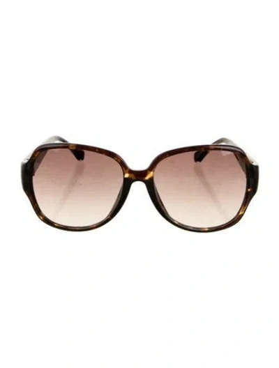 Pre-owned Michael Kors Oversize Gradient Sunglasses In Black