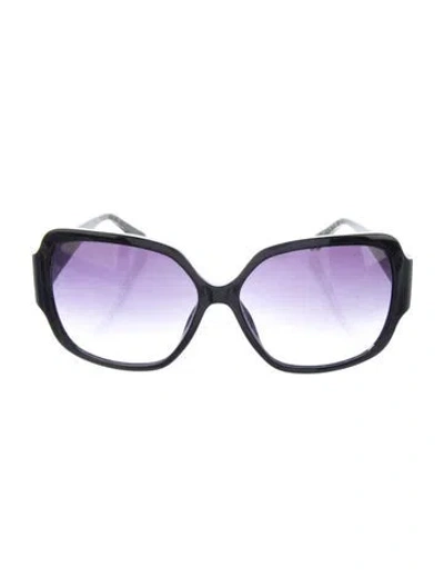 Pre-owned Michael Kors Oversize Gradient Sunglasses In Black