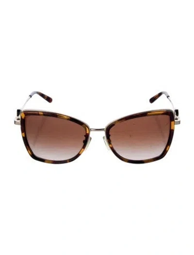 Pre-owned Michael Kors Oversize Gradient Sunglasses In Brown