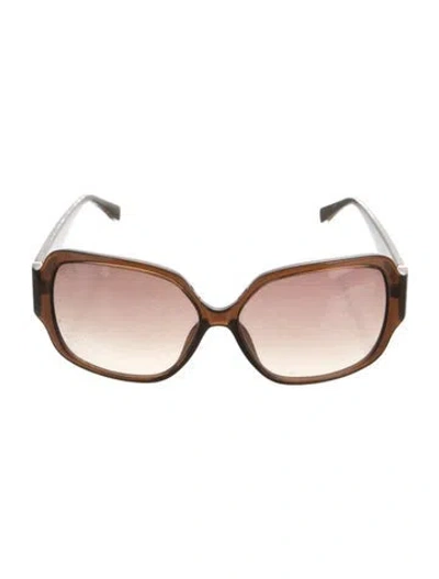 Pre-owned Michael Kors Oversize Gradient Sunglasses In Brown