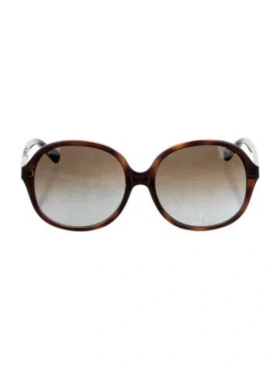 Pre-owned Michael Kors Oversize Gradient Sunglasses In Brown