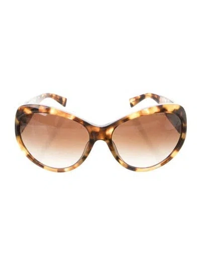 Pre-owned Michael Kors Oversize Gradient Sunglasses In Brown