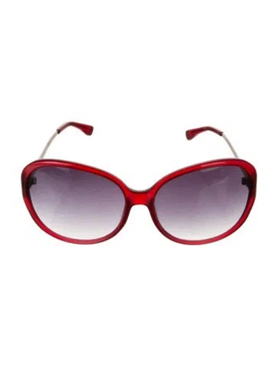 Pre-owned Michael Kors Oversize Gradient Sunglasses In Red