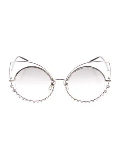 Pre-owned Michael Kors Oversize Gradient Sunglasses In Silver