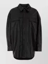 Michael Kors Oversize Lamb Leather Shirt