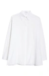 Michael Kors Silk Georgette Shirt In Optic Whit