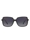 Michael Kors Oversize Square-frame Sunglasses In Black