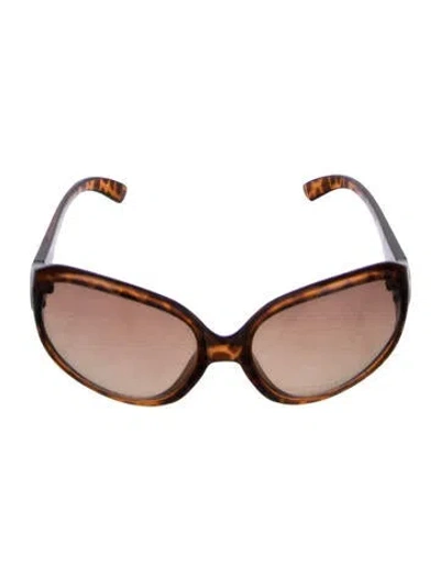 Pre-owned Michael Kors Oversize Tinted Sunglasses In Brown