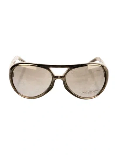 Pre-owned Michael Kors Oversize Tinted Sunglasses In Neutral