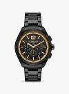 Michael Kors Oversized Accelerator 2.0 Black-tone Watch In Black