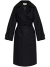 Michael Kors Oversized Belted Trench In Black