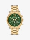 Michael Kors Oversized Berkley Gold-tone Watch In Gold