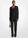 Michael Kors Oversized Cashmere Cardigan In Black