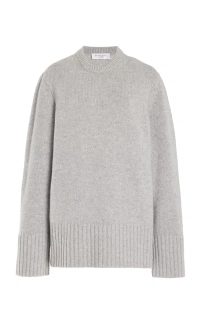 Michael Kors Oversized Cashmere Tunic Top In Grey