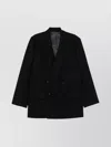 Michael Kors Oversized Double Breasted Jacket In Black