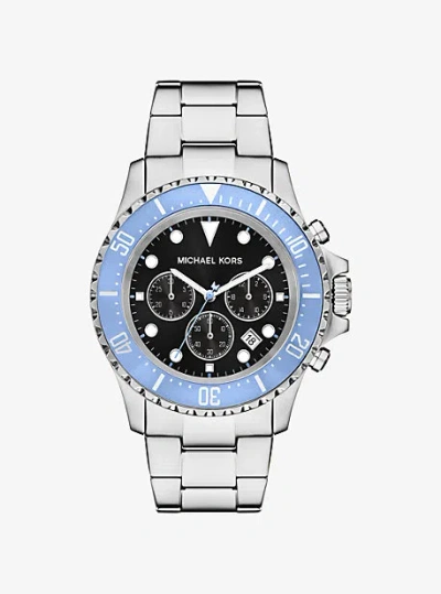 Michael Kors Oversized Everest Silver-tone Watch