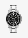 Michael Kors Oversized Everest Silver-tone Watch In Silver