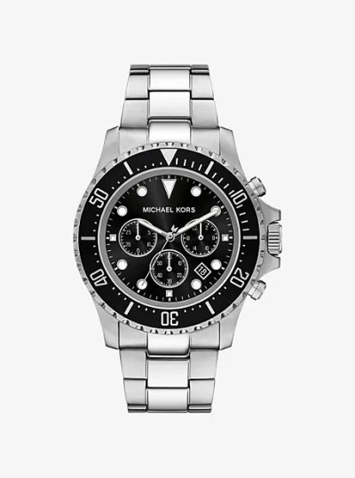 Michael Kors Oversized Everest Silver-tone Watch