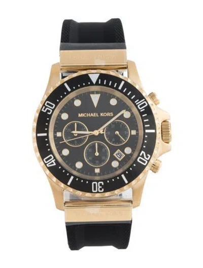 Pre-owned Michael Kors Oversized Everest Watch In Multicolor
