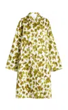Michael Kors Oversized Floral Printed Balmacaan