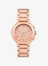 Michael Kors Oversized Gramercy Rose Gold-tone Watch In Rose Gold
