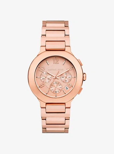 Michael Kors Oversized Gramercy Rose Gold-tone Watch