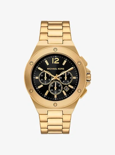Michael Kors Oversized Lennox Gold-tone Watch
