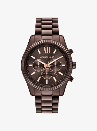 Michael Kors Oversized Lexington Brown-tone Watch
