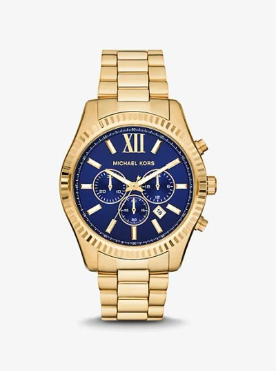 Michael Kors Oversized Lexington Gold-tone Watch