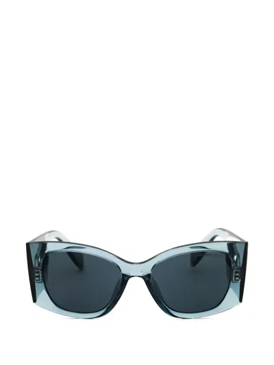 Michael Kors Oversized Logo-plaque Sunglasses In Blue