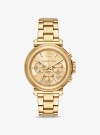 Michael Kors Oversized Maren Gold-tone Watch In Gold