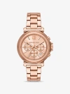 Michael Kors Oversized Maren Rose Gold-tone Watch In Rose Gold