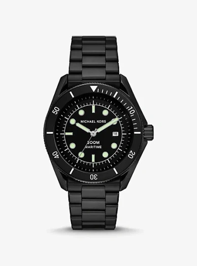 Michael Kors Oversized Maritime Black-tone Watch