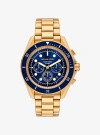 Michael Kors Oversized Maritime Gold-tone Watch In Gold