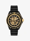 Michael Kors Oversized Maritime Two-tone Watch In Black