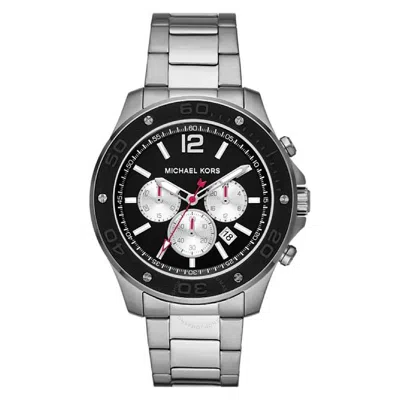Michael Kors Oversized Nolan Chronograph Quartz Black Dial Men's Watch Mk9067 In Metallic