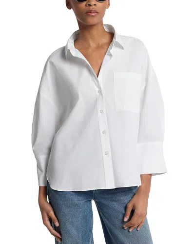 Michael Kors Oversized Poplin Shirt In White
