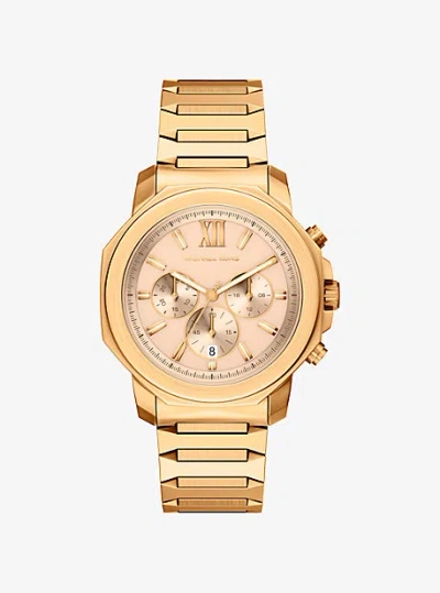Michael Kors Oversized Prescott Gold-tone Watch