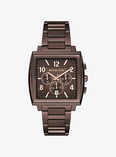 Michael Kors Oversized Rhys Brown-tone Watch