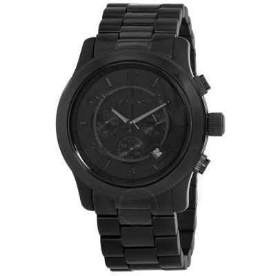 Michael Kors Oversized Runway Chronograph Quartz Black Dial Men's Watch Mk9073
