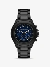 Michael Kors Oversized Sage Black-tone Watch In Black