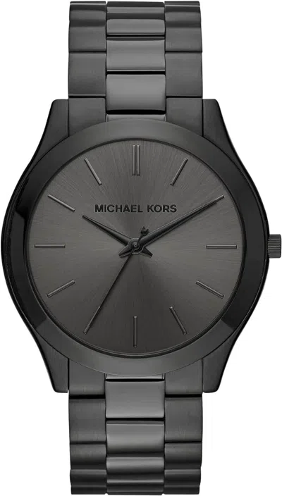 Pre-owned Michael Kors Oversized Slim Runway Men's Watch, Stainless Steel Watch For Men