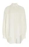 Michael Kors Oversized Wedge Shirt In Nude